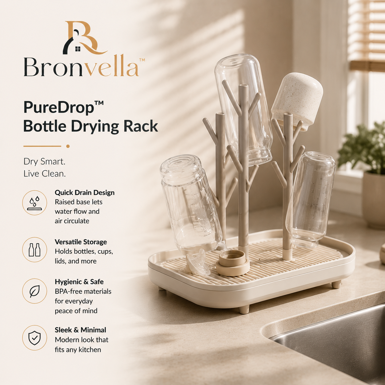Bronvella™ AquaNest Modular Bottle Drying System